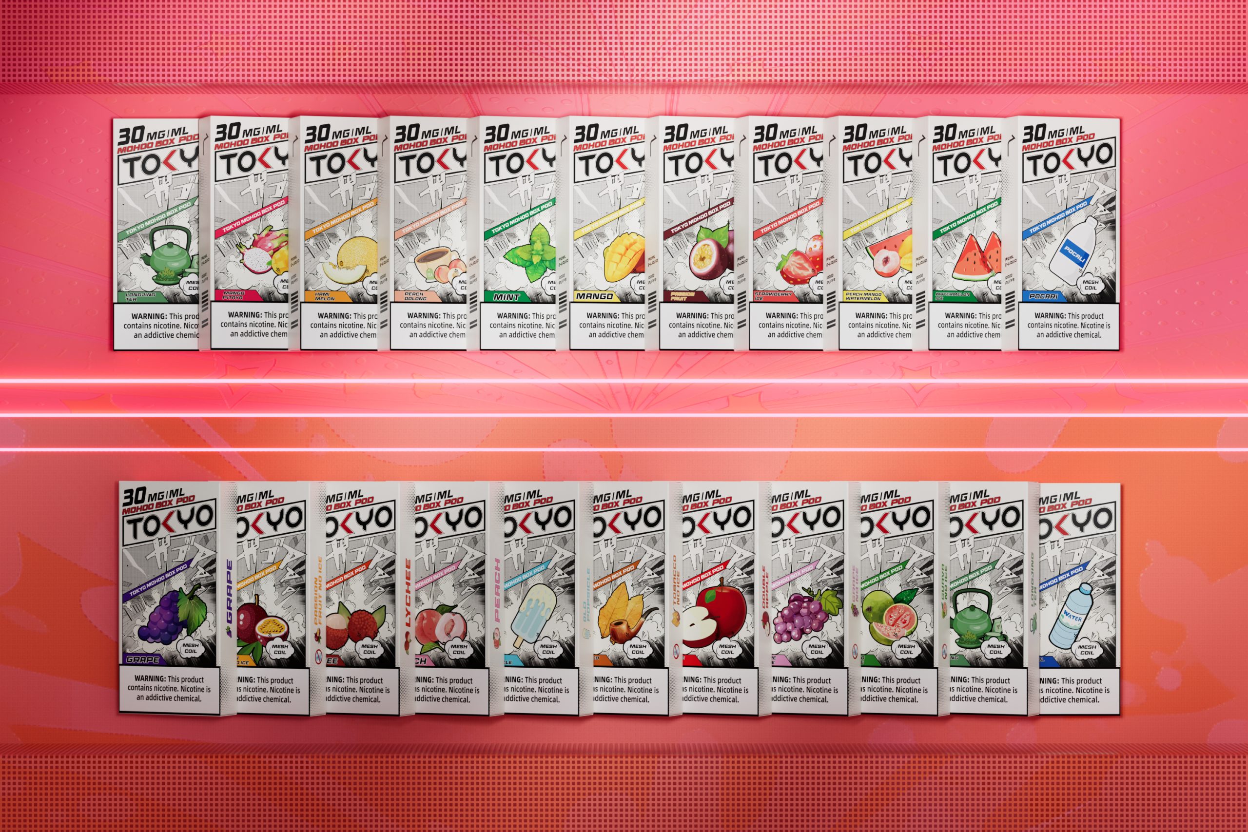 TOKYO MOHOO BOX 東京魔盒煙彈｜大容量換彈式主機・買三盒加100送主機・台灣電子菸批發